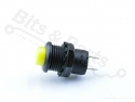 Drukknop (aan/uit) rond 12mm Geel
